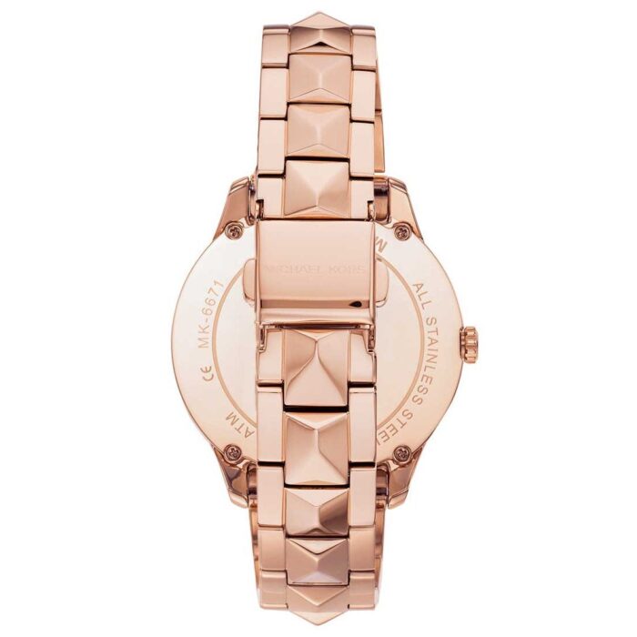 Michael Kors Ladies Rose-Gold Runway Mercer - MK6671 - Image 3